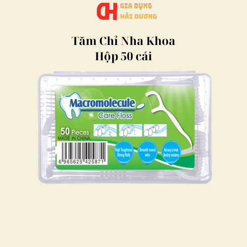 Hộp 50 Chỉ Nha Khoa, Vệ Sinh Răng Miệng.