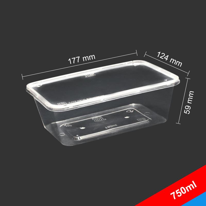 Lốc 10 hộp nhựa đựng thực phẩm, dùng được trong lò vi sóng
