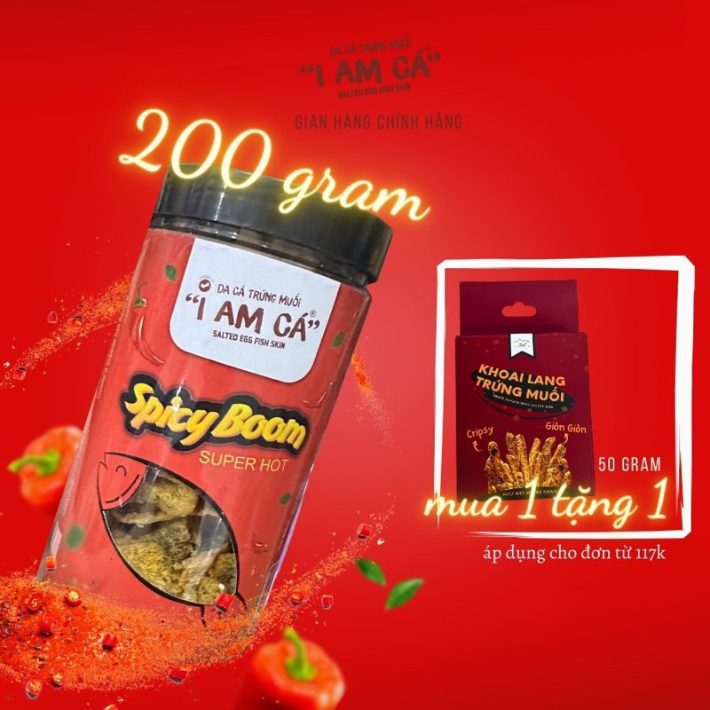 Da cá trứng muối "I AM CÁ" | CÁ TOÉ LỬA | 200 gram