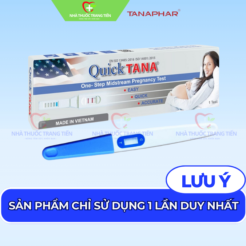 Bút thử thai nhanh QUICKTANA - luôn che tên - Chính hãng