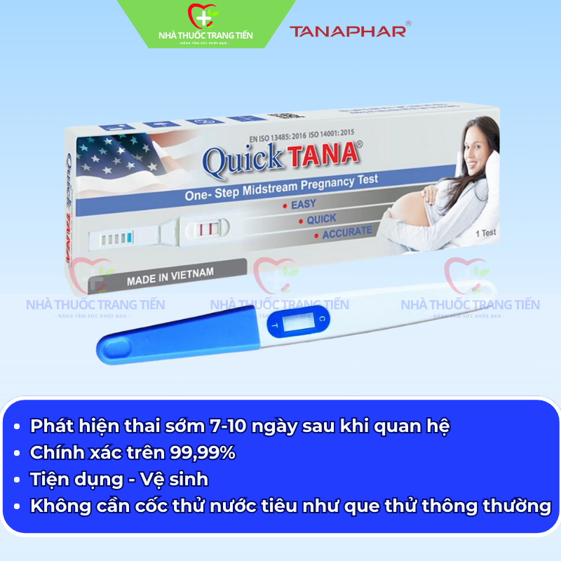 Bút thử thai nhanh QUICKTANA - luôn che tên - Chính hãng