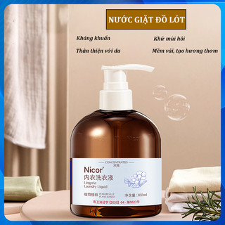 Nước giặt quần chip Nước giặt đồ lót quần lót Nicor Dung dịch giặt đồ lót quần lót 300ml