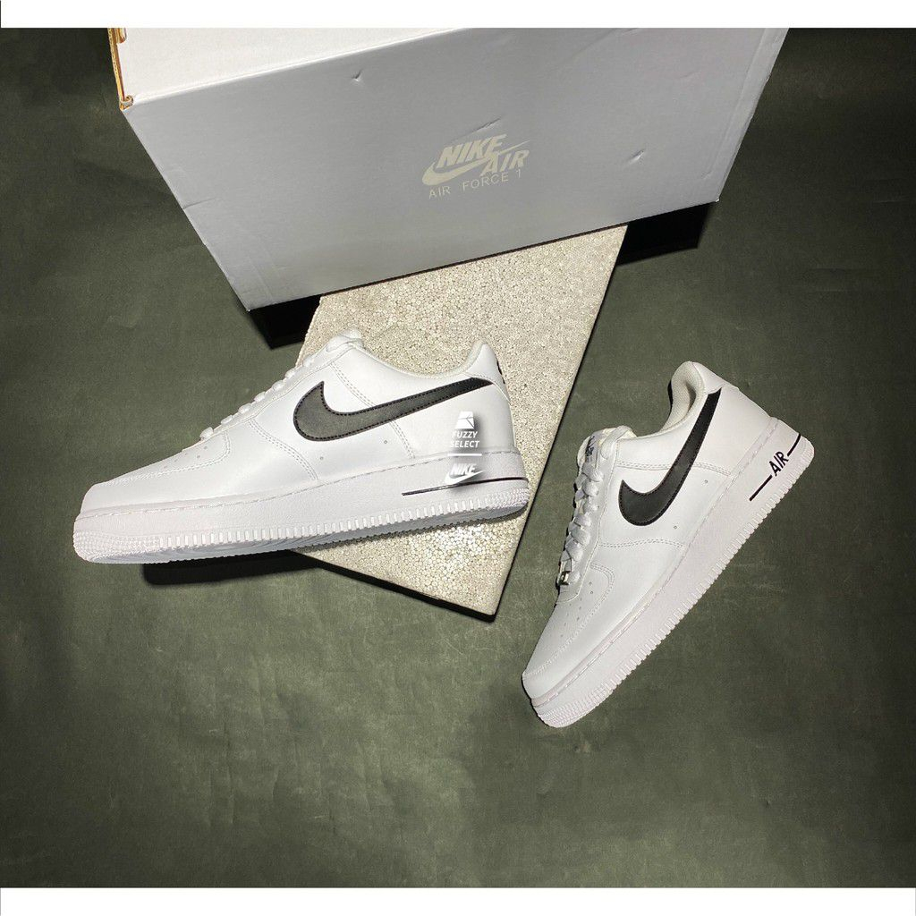 Giày Air Force 1 Low White Black Af1 Vệt Đen CJ0952-100
