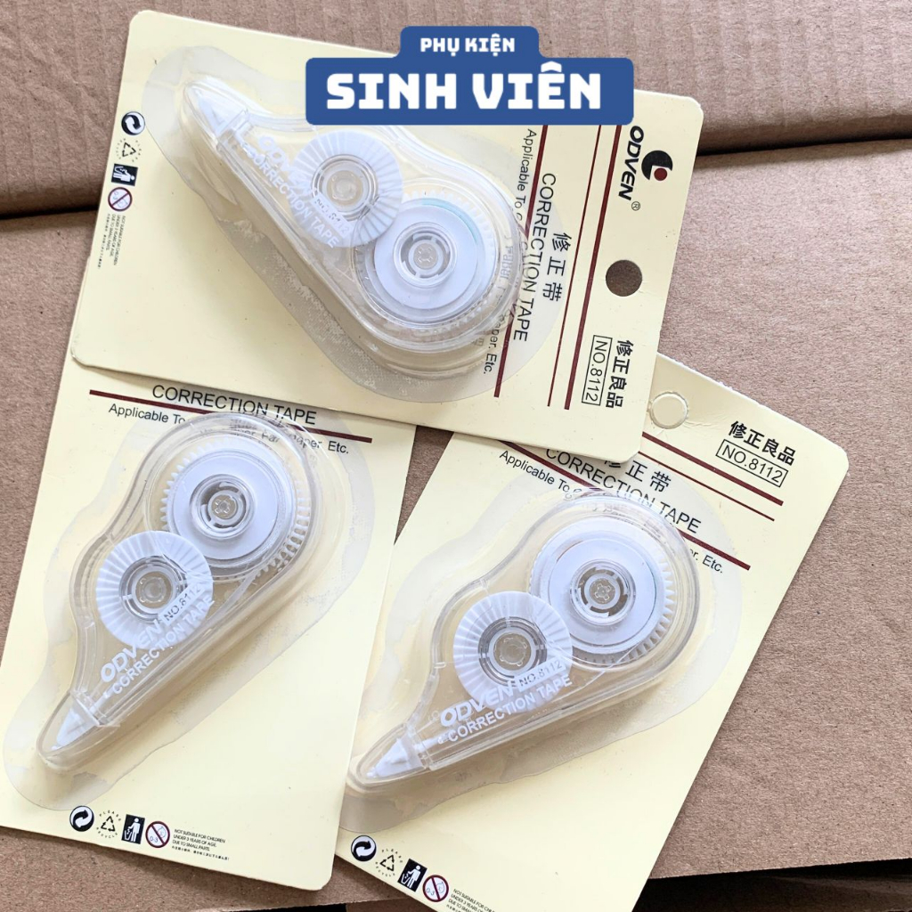 COMBO 5 Bút Xóa Kéo Muji, Băng Xóa Giấy Trong Suốt Dành Cho Học Sinh | Phụ Kiện Sinh Viên.