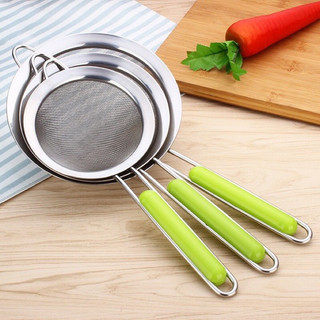 HCM-RÂY VỢT LỌC CHÁO INOX LOẠI XỊN RẤT CỨNG CÁP SIZE 12,14CM BỘI SHOP