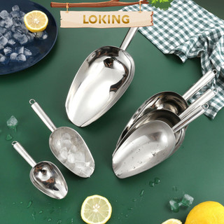 Muôi xúc đá, xẻng xúc đá inox không gỉ nhiều kích thước - LOKING