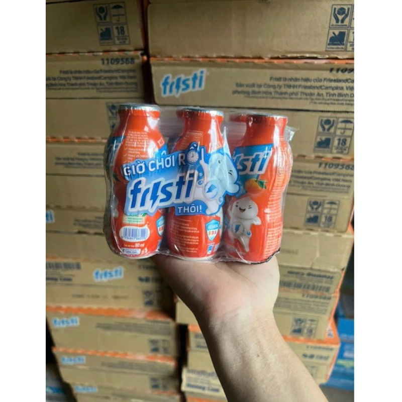 Lốc 6 chai Fristi cam 80ml