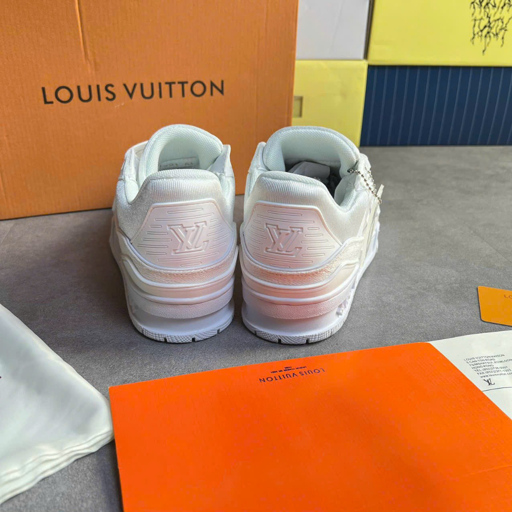 Giày LV Louis Vuitton Trainer Trắng, Giày Sneaker LV Thể Thao Nam Nữ Hot Trend | BigBuy360 - bigbuy360.vn