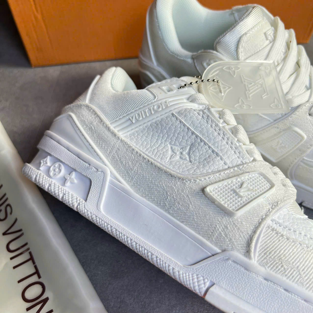Giày LV Louis Vuitton Trainer Trắng, Giày Sneaker LV Thể Thao Nam Nữ Hot Trend | BigBuy360 - bigbuy360.vn