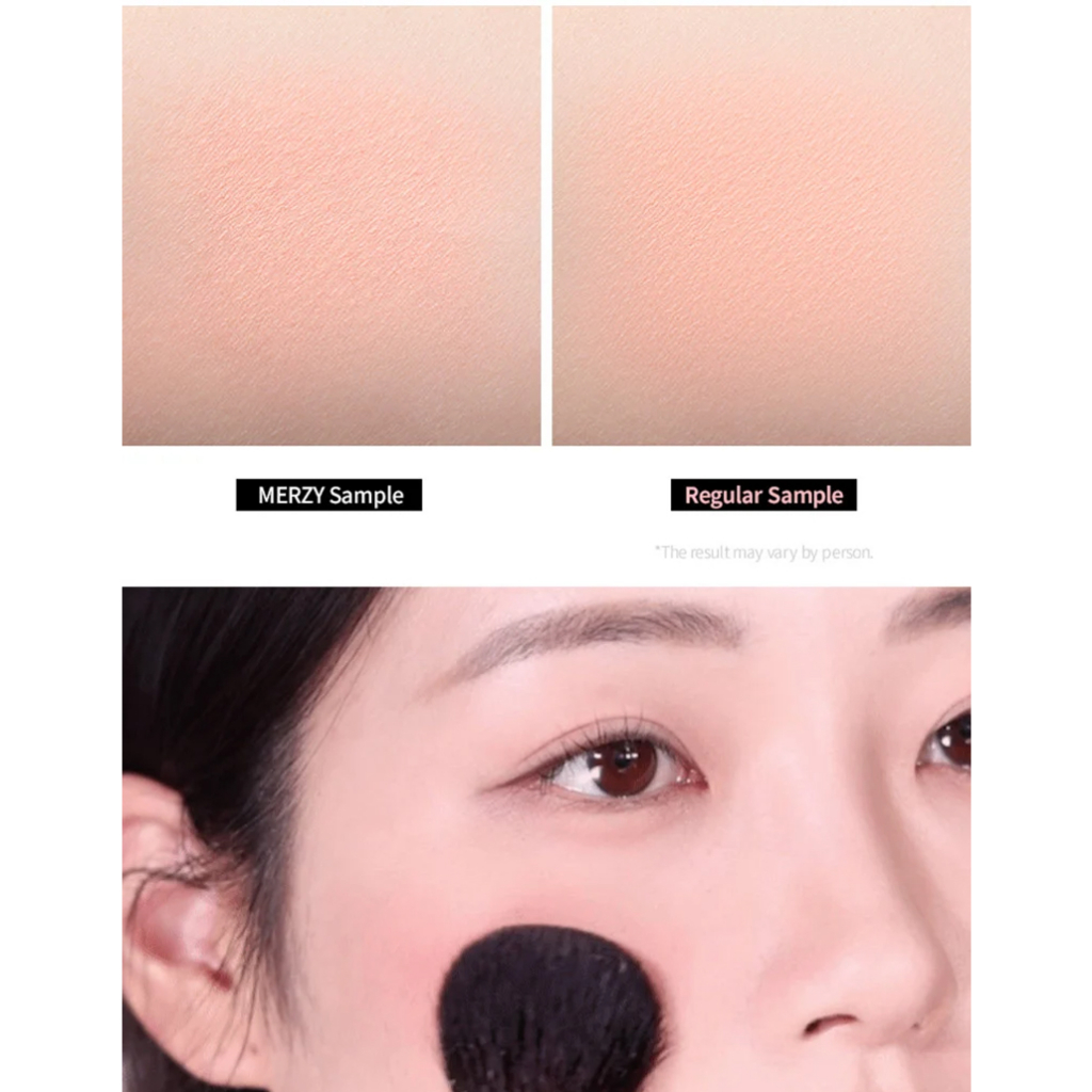 Phấn Má Hồng Dạng Nén Chuẩn Màu, Lâu Trôi Merzy Porcelain Cheek Blusher 4.2g