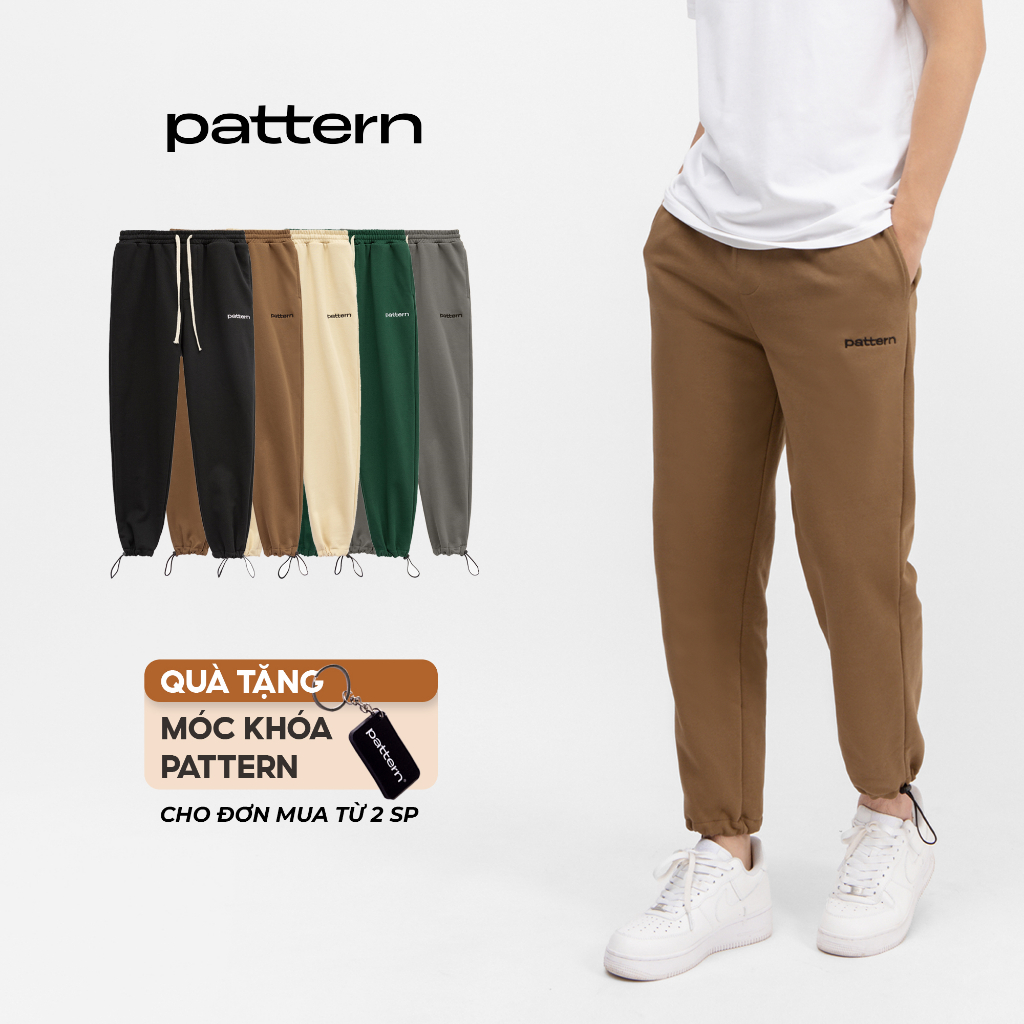 Quần dài Jogger nỉ PATTERN có dây rút gấu PQ013