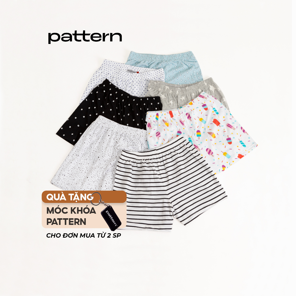 COMBO 3 Quần short ngủ PATTERN nhiều màu sắc PQ012