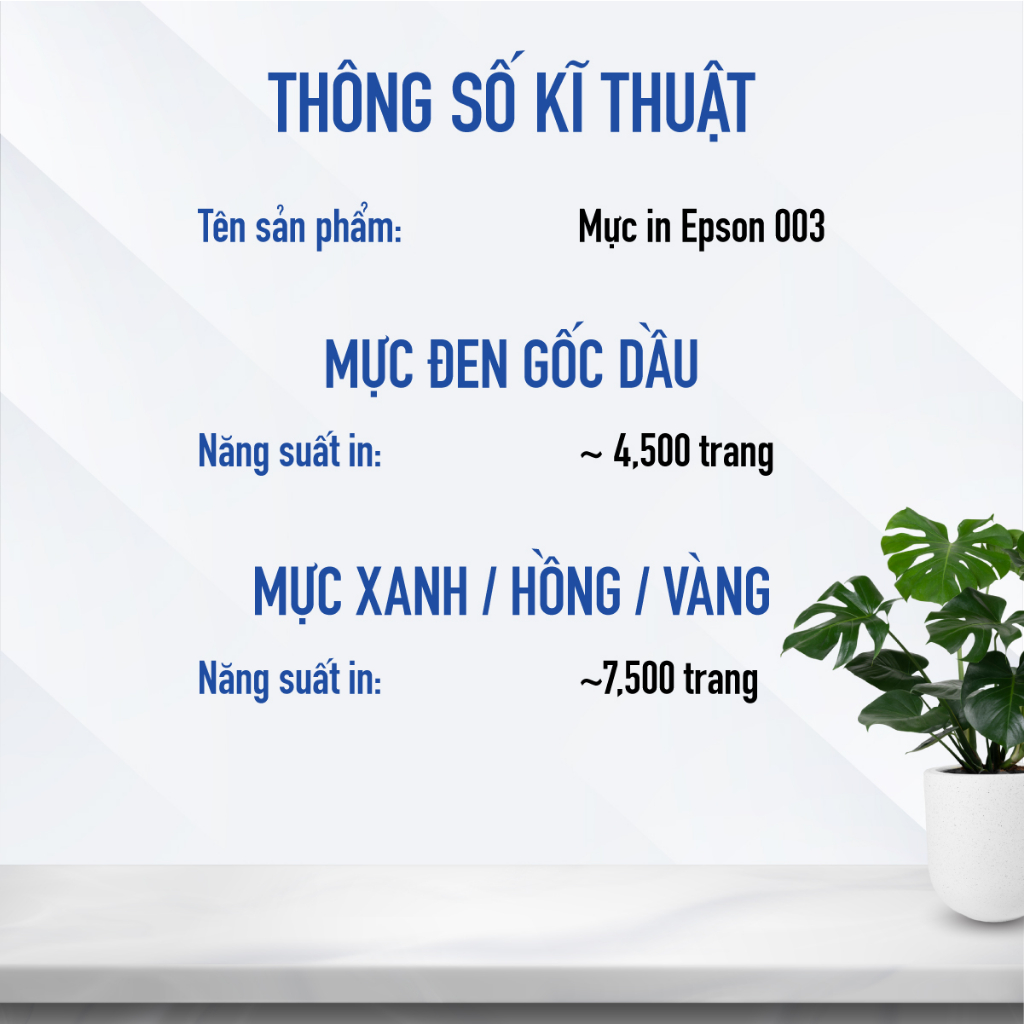 Mực In Chính Hãng Epson 003 Dùng Cho Máy L1110/L3110/L3150/L5190/L1216/l1210/L3216/l3210/l3250/L3256/L5290/L5296