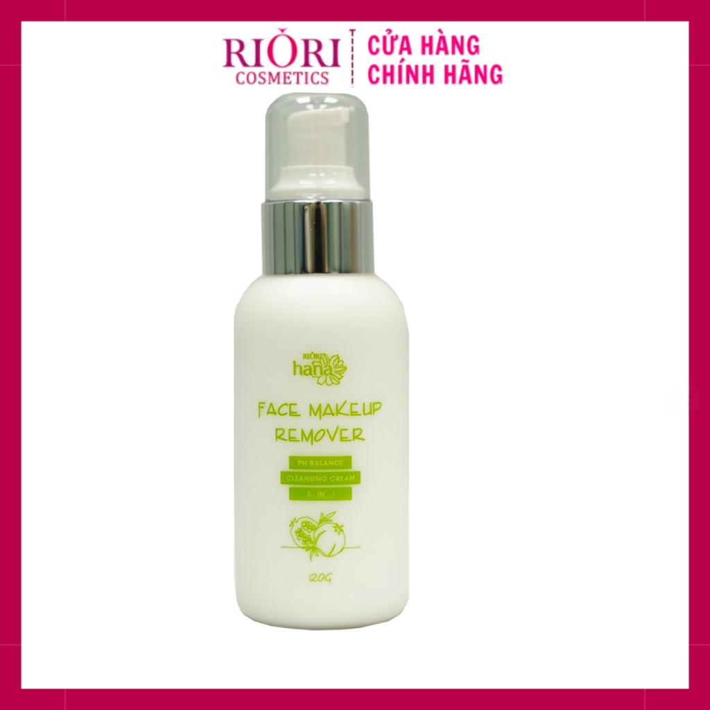 Tẩy Trang Mặt Dạng Kem RIORI HANA - Face Makeup Remover 120g (Mẫu Mới)