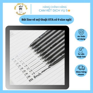 Bút lẻ sta vẽ nét mỹ thuật có 9 size ngòi - a26