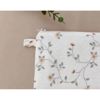 Ví Mini vải Muslin hoa handmade (đựng vừa thẻ)