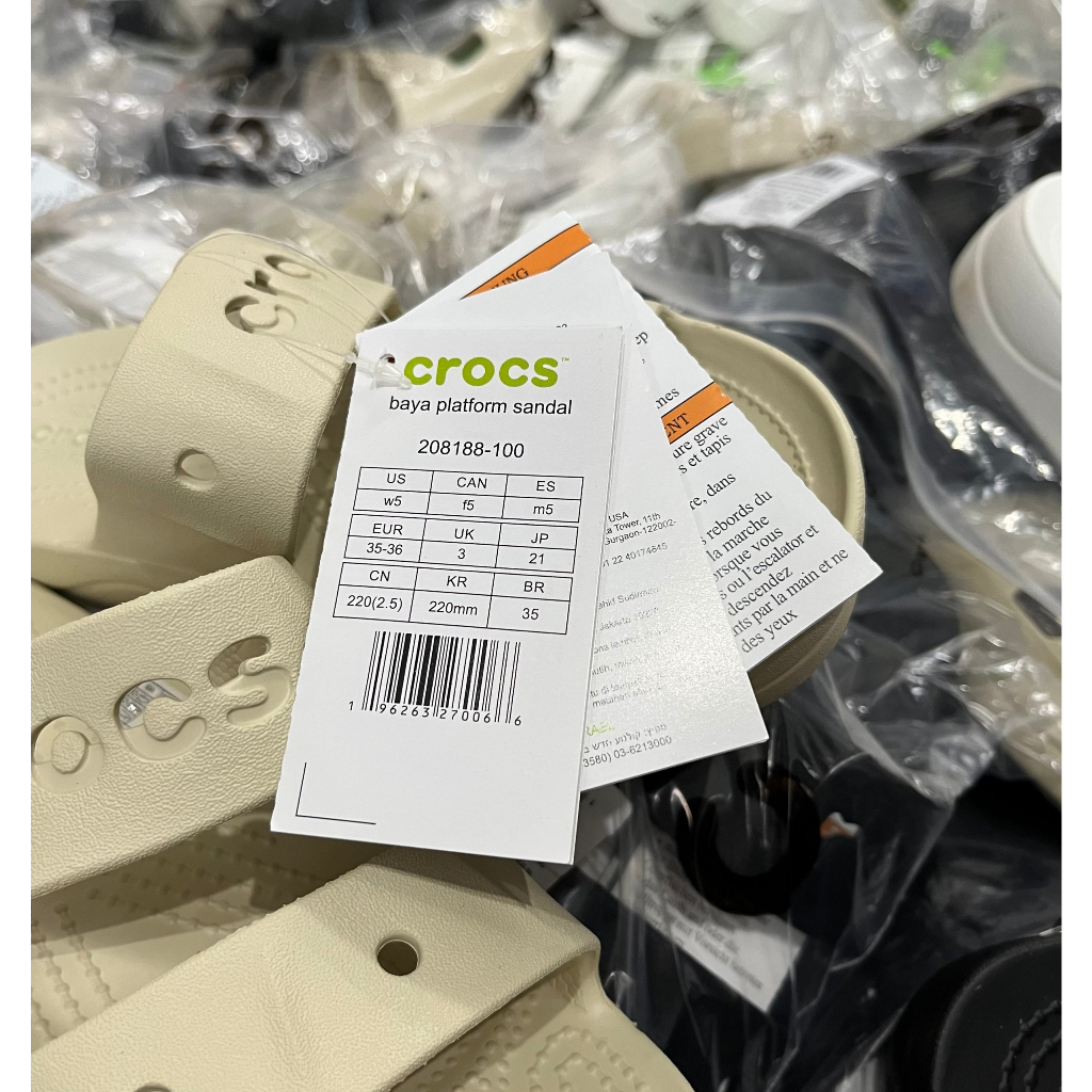 VNXK DƯ XỊN ; DÉP 2 QUAI CROCS