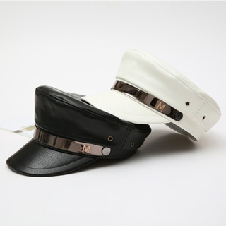 Mũ nồi da MARY mũ beret thùy thủ nón nồi họa tiết thời trang đi biển phong cách hàn quốc