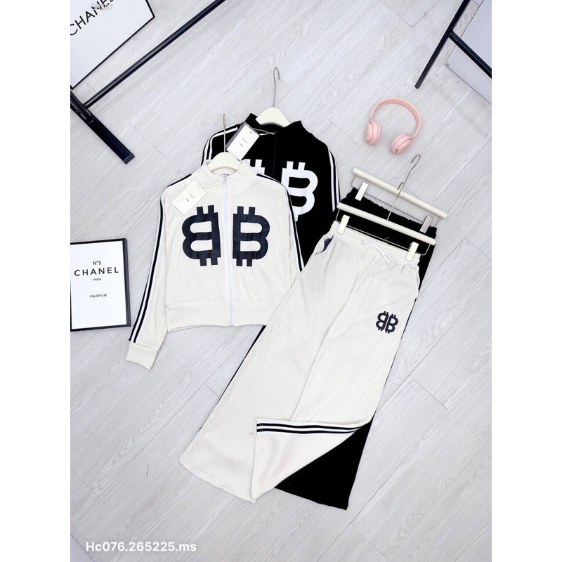 Hc076-SET THỂ THAO BB KHOÁ KÉO, chất thun dày nặng tay