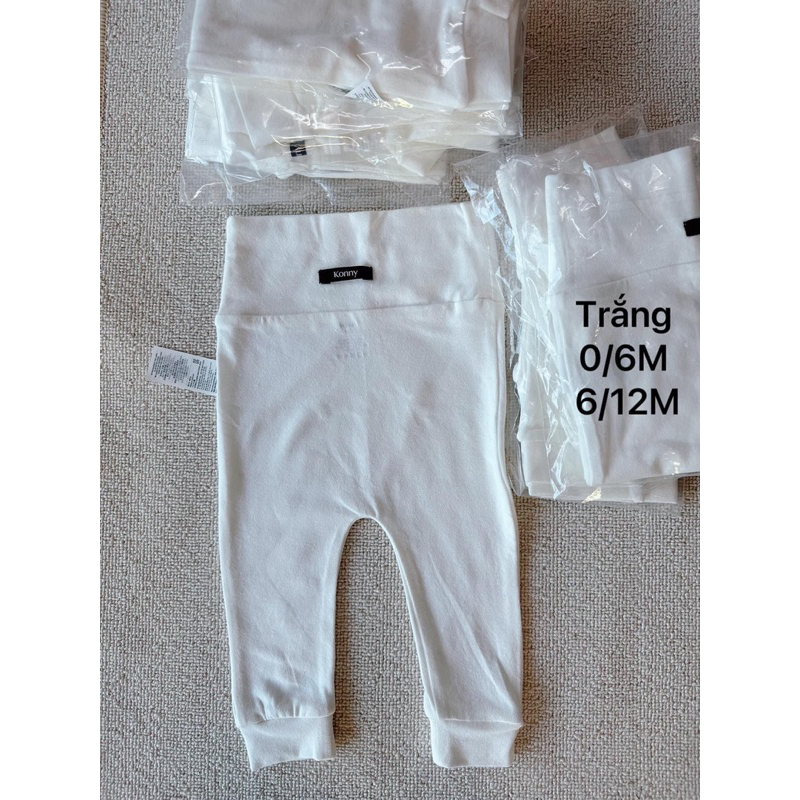 Quần sơ sinh Konny 0-6m, 6-12m