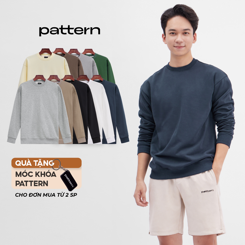[Mã FATREND2810 giảm đến 30k tối đa 99k] Áo Sweater Basic 9 màu V2 PATTERN PA033