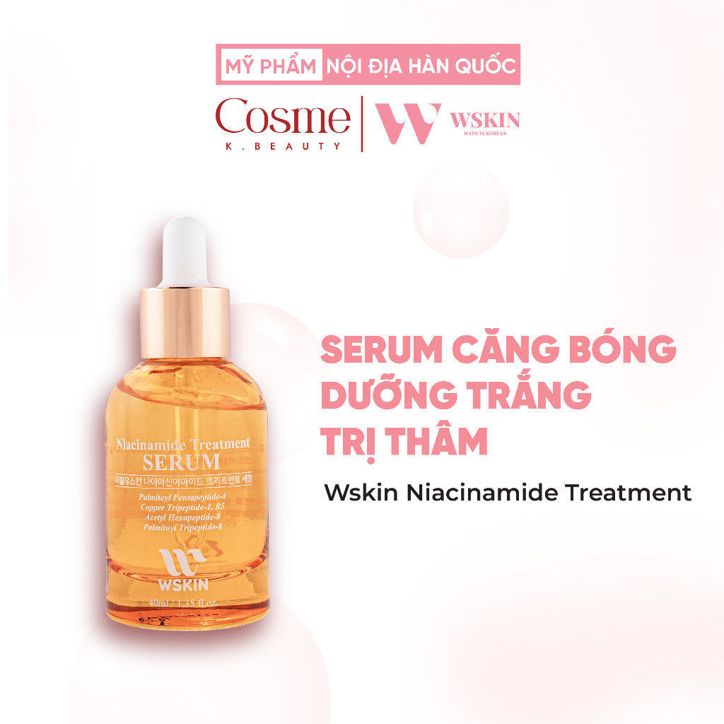 Serum căng bóng dưỡng trắng giảm thâm WSKIN NIACINAMIDE TREATMENT WSR01