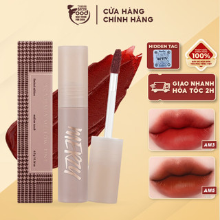 Son Kem Siêu Lì, Lâu Trôi, Lên Màu Chuẩn Merzy Academia Mellow Tint 4g
