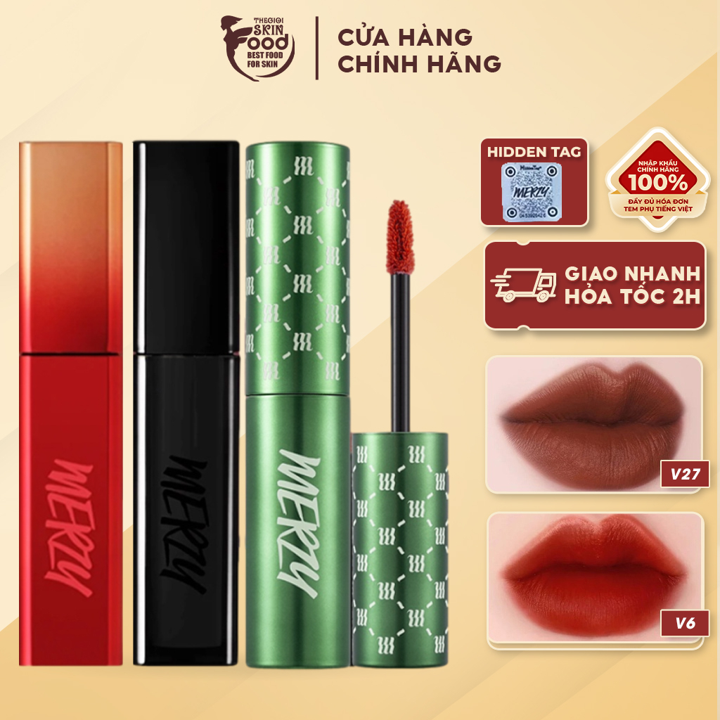 Son Kem Lì, Siêu Mịn Hàn Quốc Merzy The First Velvet Tint  4.5g
