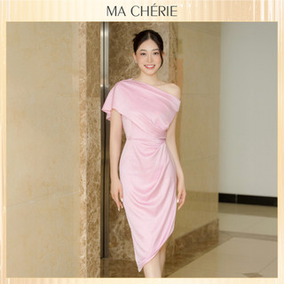 Váy Lụa Nữ MA CHÉRIE Dianna Dress Thiết Kế Lệch Vai  - VMC191004