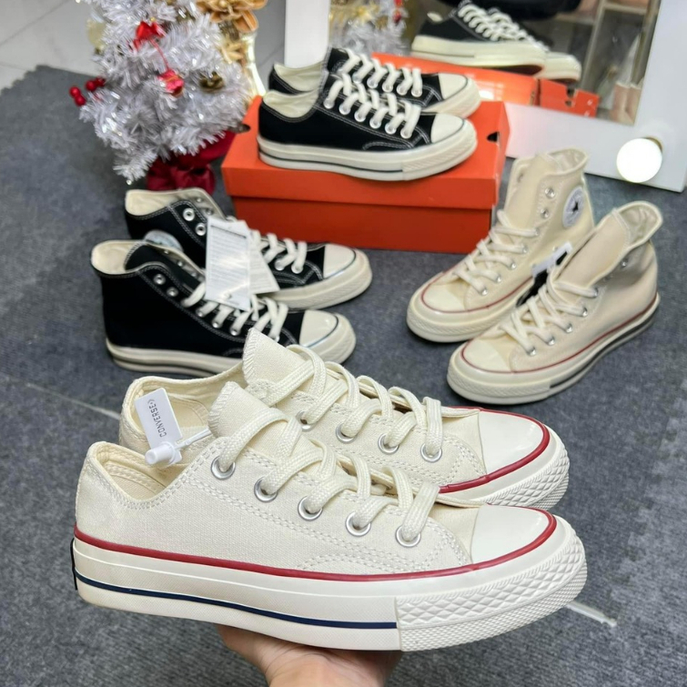 Giày Converse 1970s Chuck Taylor , Giày CV 2 Bản Cao Thấp Màu Đen Trắng Bản S.Cấp Mũi Bóng Basic Full Box | BigBuy360 - bigbuy360.vn