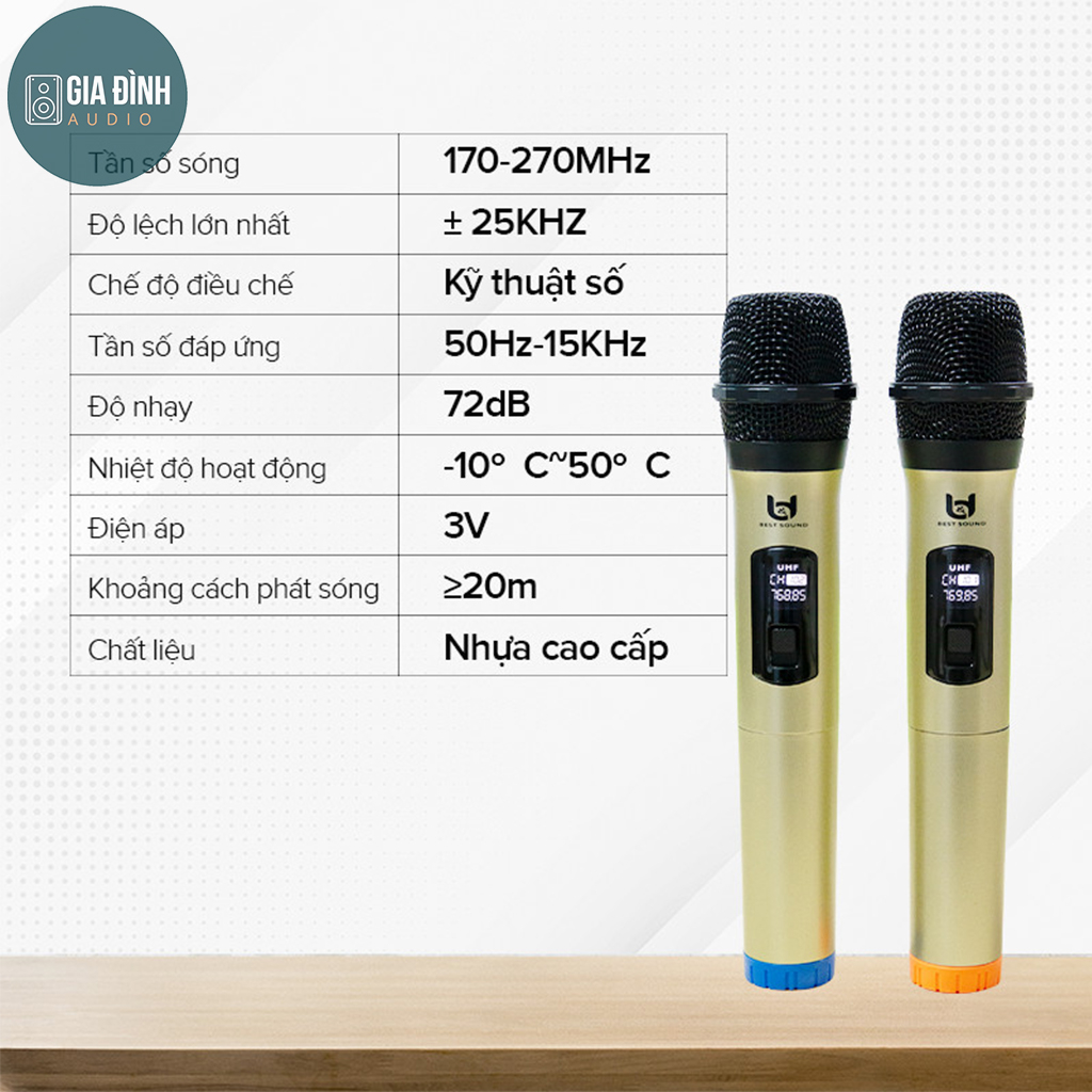 Micro không dây đa năng BestSound V-W003  - Chính Hãng