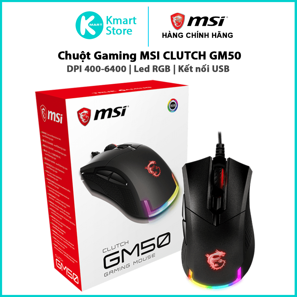 Chuột Gaming MSI CLUTCH GM50 - Hàng Chính Hãng