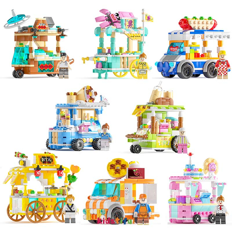 Bộ đồ chơi lắp ráp Lego City Street View Sáng tạo đồ chơi 3D Mô hình xếp hình trẻ em trai và trẻ em gái