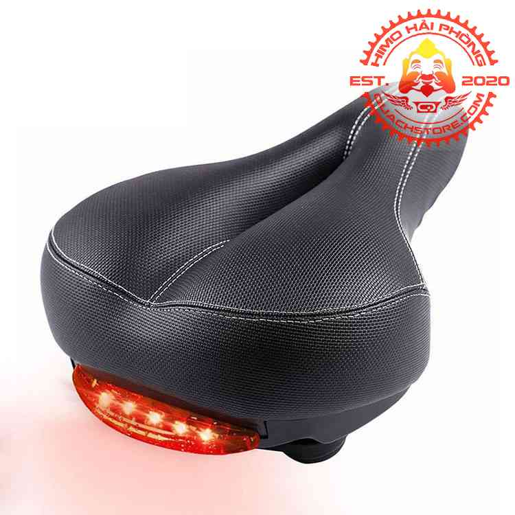 Yên Xe Đạp Thể Thao, Yên Béo Có Đèn Báo Hiệu Cảnh Báo Đằng Sau thích hợp nhiều xe thường - Ebike