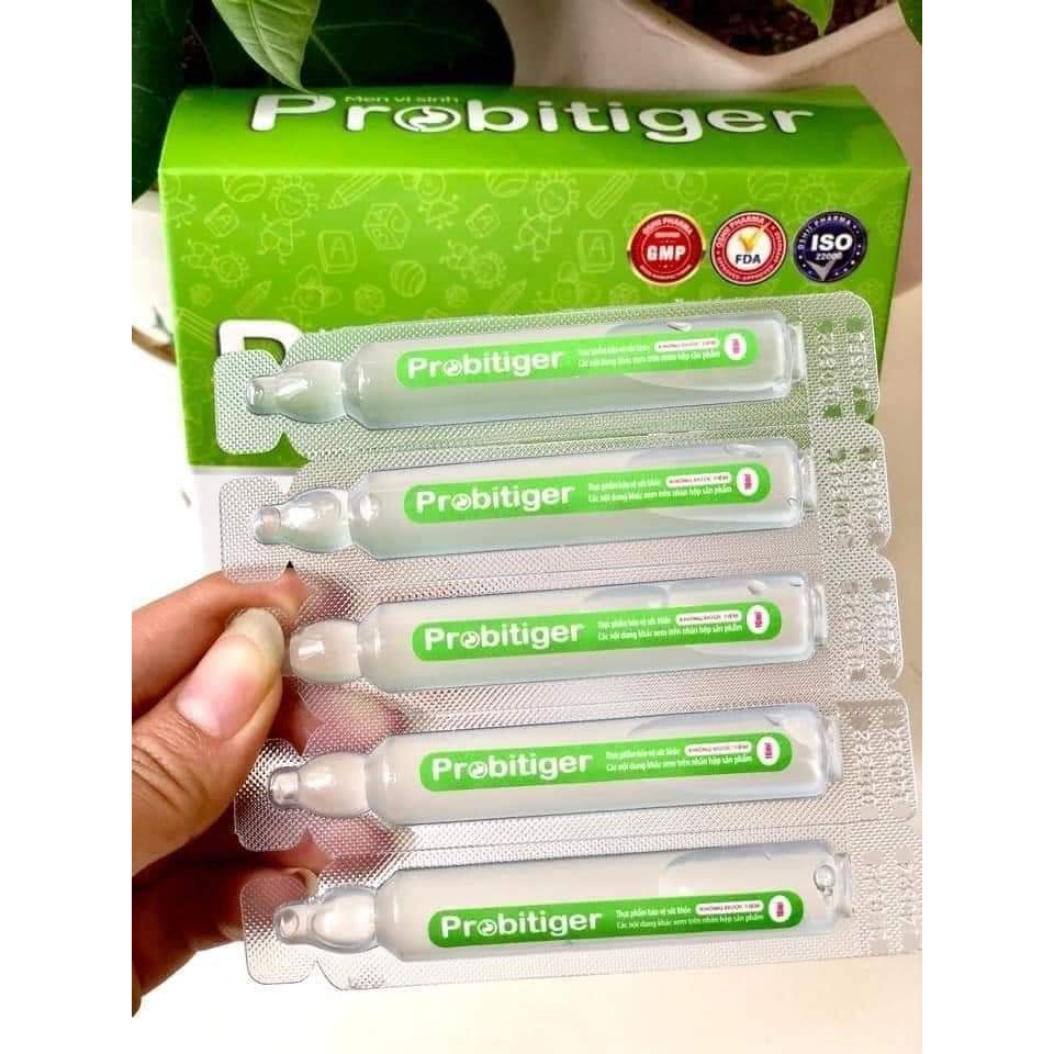 Men vi sinh Probitiger - giảm táo bón, tiêu chảy, biếng ăn và giúp tăng miễn dịch ở bé - Hộp 20 ống 10 ml - NT Bình An