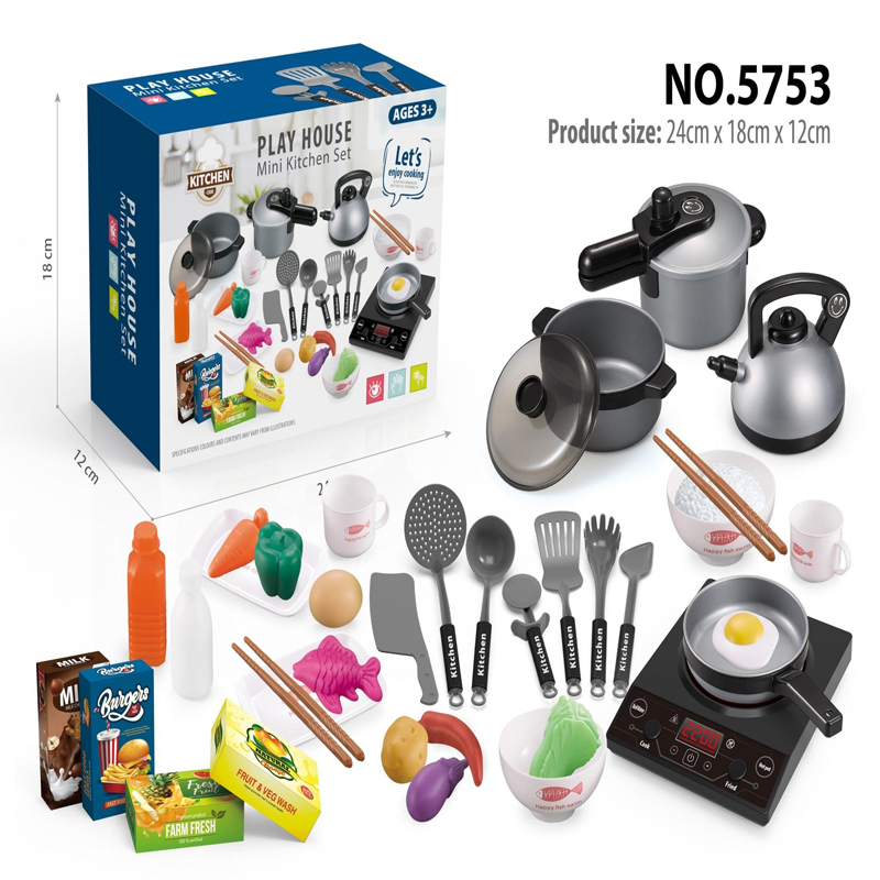 Bộ đồ chơi nấu ăn Playhouse 36chi tiết, bếp có đèn đồ chơi cho bé, đồ chơi nấu ăn cho bé