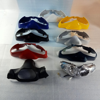 Bộ ốp đầu đèn xe JUPITER R, JUPITER V Loại Phanh Cơ,Phanh Đĩa đầy đủ ốp đầu, gáy đen và pha đèn kèm bóng