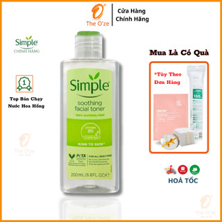 Nước hoa hồng cân bằng, làm dịu và cấp ẩm cho da - Simple Kind to Skin Soothing Facial Toner 200ml