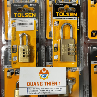 Ổ khóa số 20mm tolsen 55122. 30mm tolsen 55123