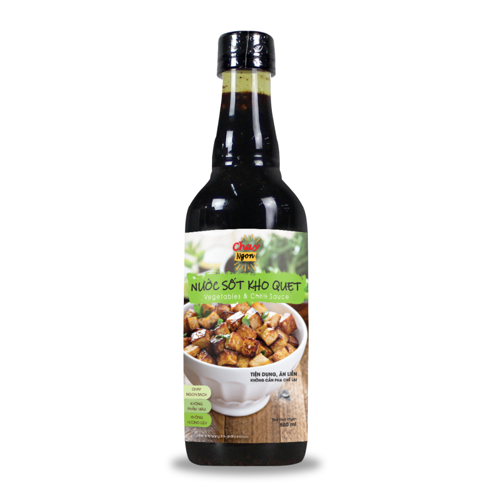 Nước Sốt Kho Quẹt Chay Ngon Chuẩn Vị Chai 500ml - Bí Quyết Chinh Phục Các Món Rau Luộc