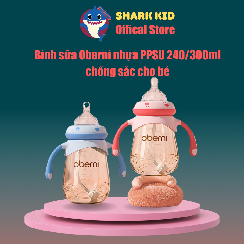 Bình sữa có quai Oberni 240/300ml nhựa -NTO62