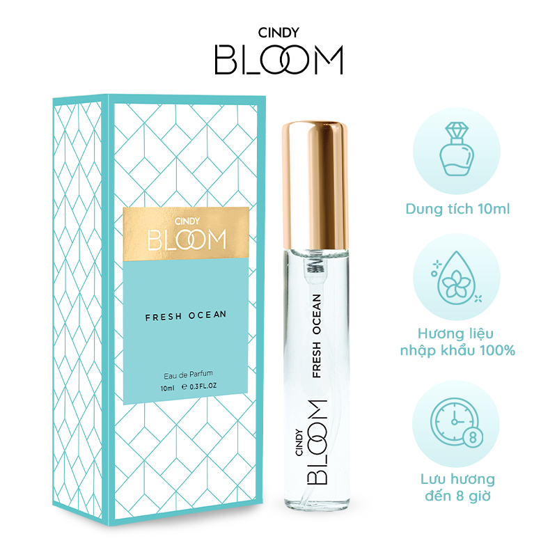 [HB GIFT] Nước hoa nữ Cindy Bloom Fresh Ocean hương năng động trẻ trung 10ml