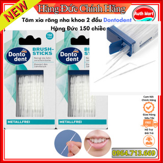 Tăm xỉa răng nha khoa 2 đầu Dontodent Đức 150 chiếc