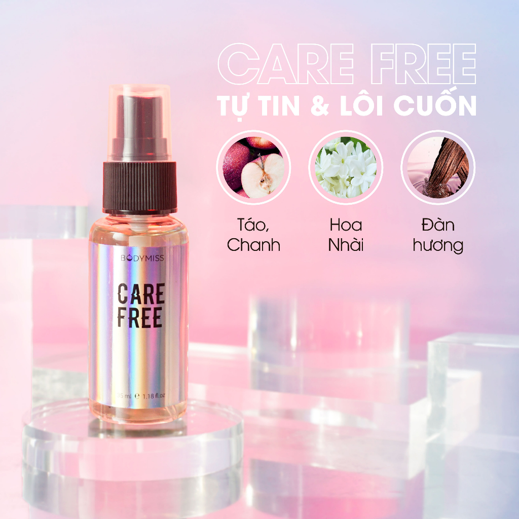 Combo bodymist nữ hẹn hò quyến rũ xịt thơm toàn thân đến 6H Money Honey, Stop & Stare, Care Free BODYMISS 30ml