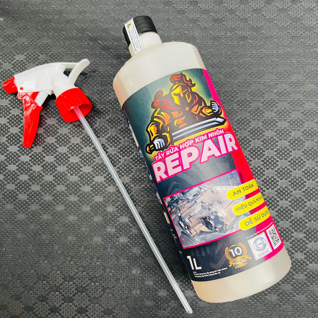 Nước tẩy rửa hợp kim nhôm SPRAYKING REPAIR 1L - chuyên tẩy rửa lốc máy, mâm vành xe, NSD,...