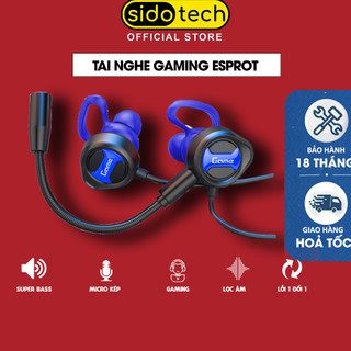 Tai nghe gaming SIDOTECH G18 cho game thủ chơi game điện thoại Pubg / FF / Liên Quân có 2 micro call team - Chính Hãng