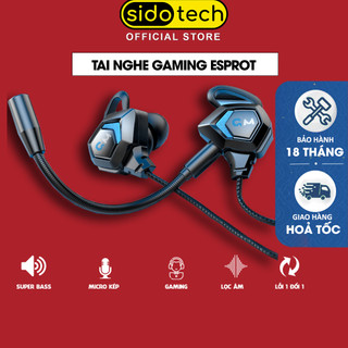 Tai nghe chơi game điện thoại SIDOTECH G28 Esport Pubg / FF / Liên Quân có mic 360 độ chống ồn - Chính Hãng