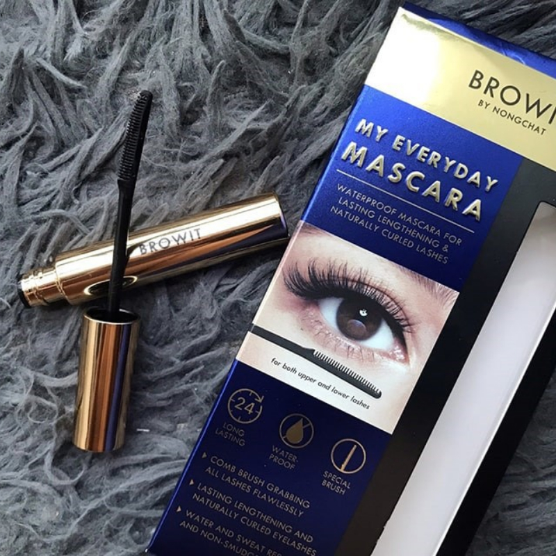 Chuốt mi Mascara Browit By Nongchat Thái Lan 5,5gr làm dài và dày mi chuyên dụng cho makeup