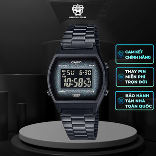 Đồng hồ Unisex Casio B640 / B640WBG-1B dây thép chính hãng, chống nước 50m