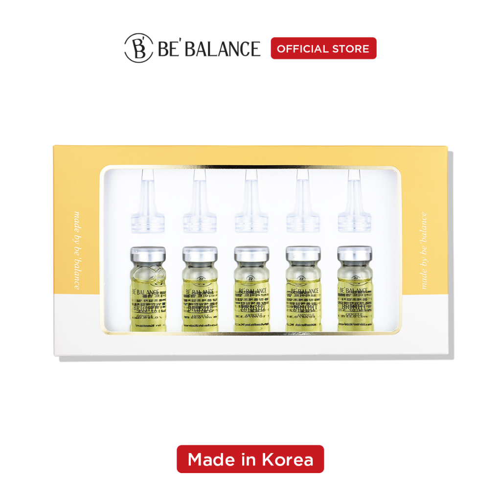 Tinh Chất Chuyên Sâu sáng da, đều màu Be'Balance Bright Ampoule (Hộp 5 Ống, 10ml/ ống)